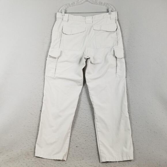 TRU-SPEC Cargo Pants Mens 36x32 Khaki Ripstop Tactical Utility Pockets Workwear - Picture 7 of 15